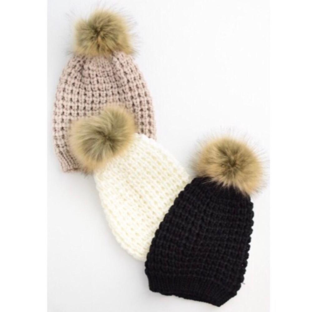 *Only One Left!* Mocha Fur Beanie
